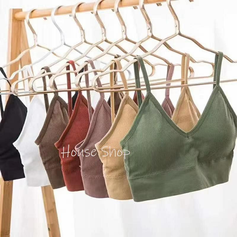 JT - TK003 Tanktop Bra Wanita / Tali Sling Tanktop / Bra Wanita / BH Tanpa Kawat / Pakaian Dalam Wanita / Sport Bra Wanita Tank Top Seamless Tanpa Kawat Elastis Sexy dengan Busa Kualitas Impor