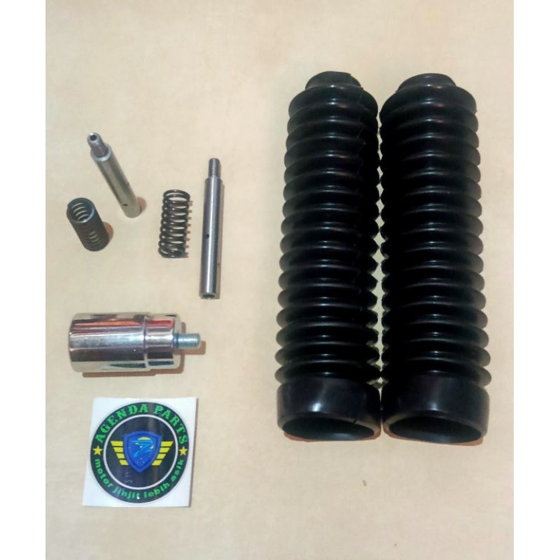 PAKET PENINGGI SHOCK DEPAN BELAKANG MATIC-MODIF TRAILL-JINJIT -HONDA-YAMAHA (tanpa standar dan oli)