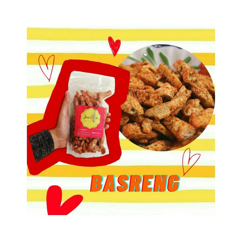 

100GR Basreng Jacolla / Basreng Pedas / Baso Goreng