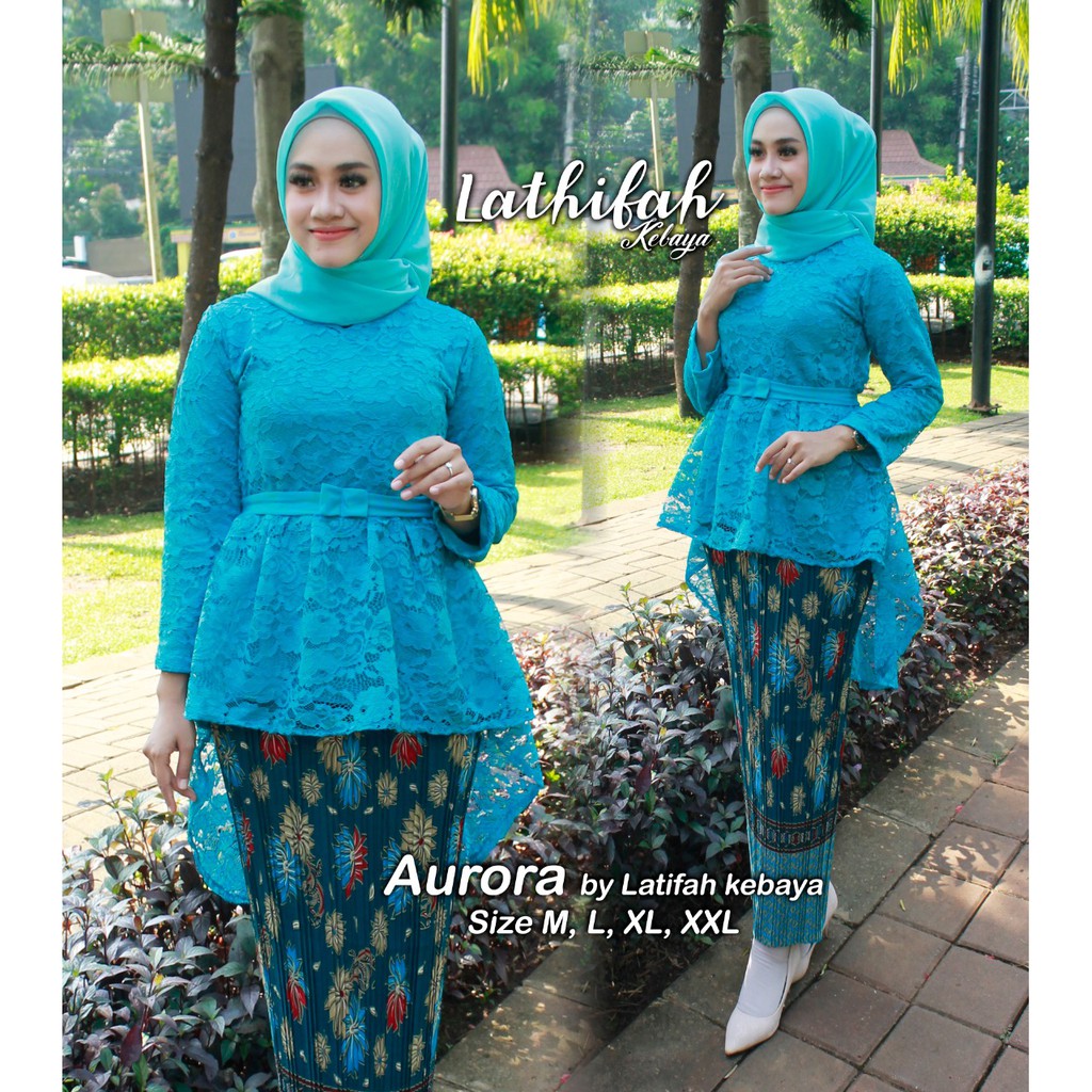 fashion kebaya/set kebaya brukat aurora pita new