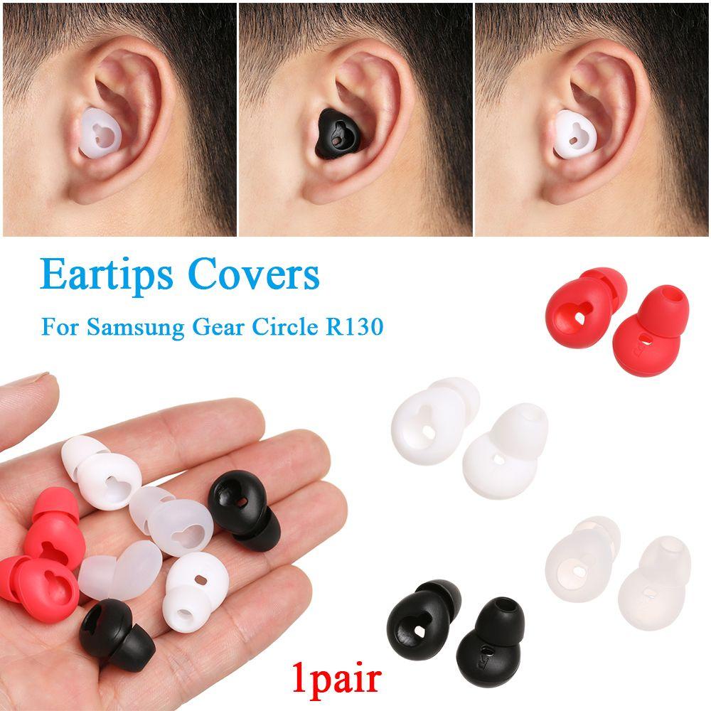 POPULAR Populer 1pasang Earbud Silikon Cover Warna-Warni Pelindung Lengan Shockproof Ear pads Case Untuk Samsung Gear Lingkaran R130