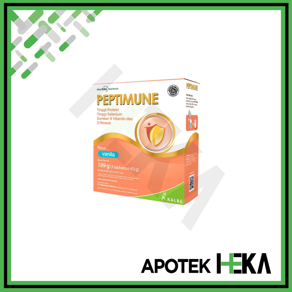 Peptimune Vanila 189 gram - Susu Untuk Optimalkan Sistem Imun Tubuh (SEMARANG)