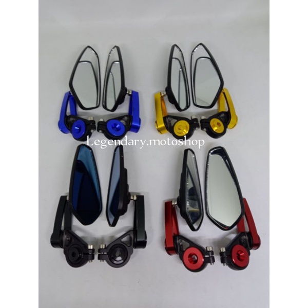 Spion Jalu Oval Lipat Bar End Oval Cnc Universal Motogp