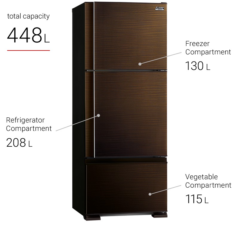 KULKAS 3 PINTU MITSUBISHI ELECTRIC MR-V50EM