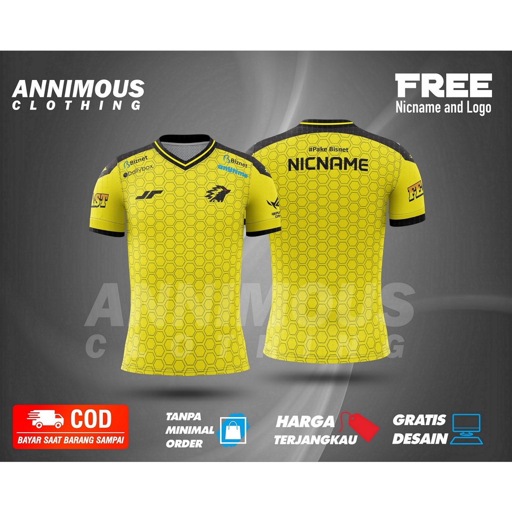 JERSEY GAMING ONIC TERBARU 2021 JERSEY MOBILELAGENDS