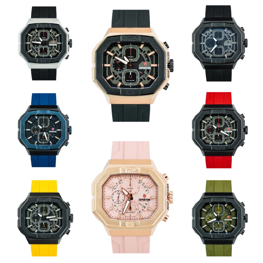 JAM TANGAN PRIA / WANITA EXPEDITION 6813 E 6813 E6813 RUBBER ORIGINAL