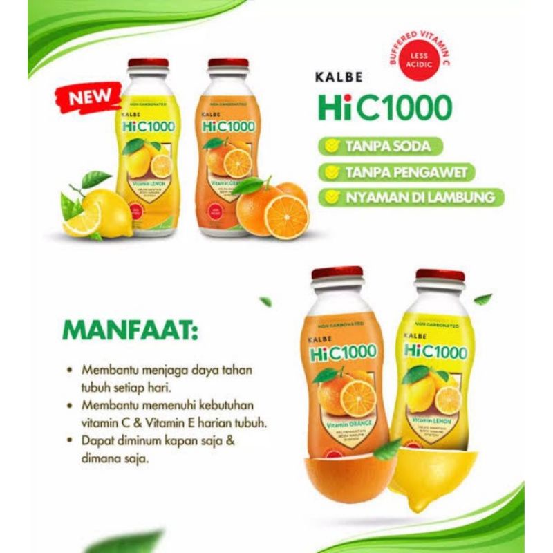 KALBE HI C 1000 vitamin lemon dan orange