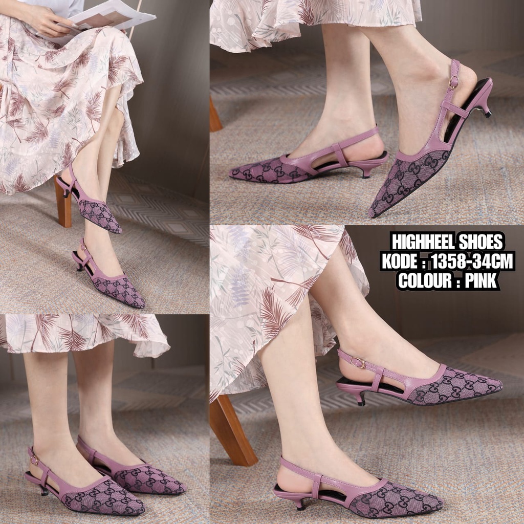 HIGHHEEL SHOES  1358-3  ( NOTE SIZE LUAR CEK INSOLE KETERANGAN )