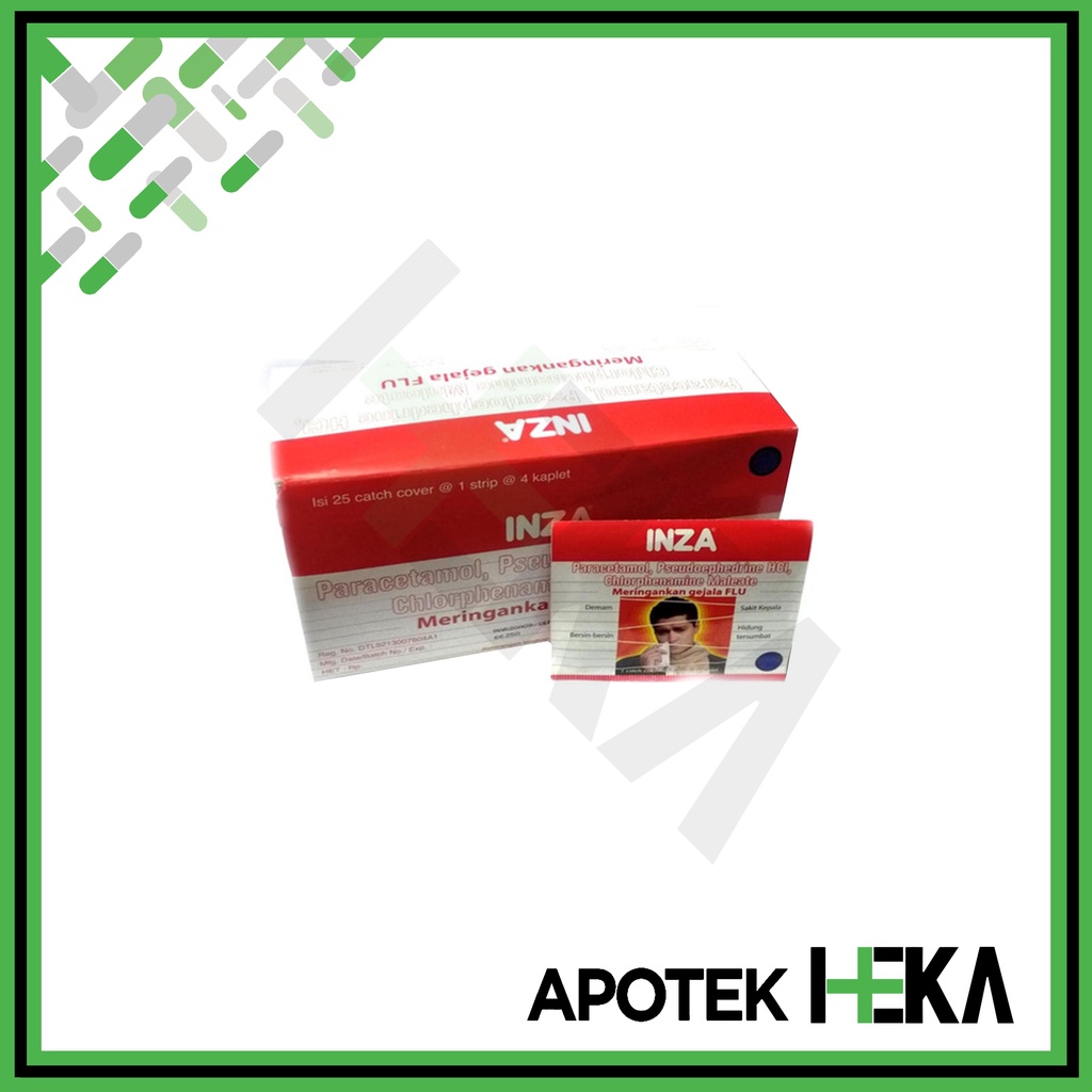 Inza Tablet Obat Flu dan Demam Box isi 25x4 Tablet (SEMARANG)