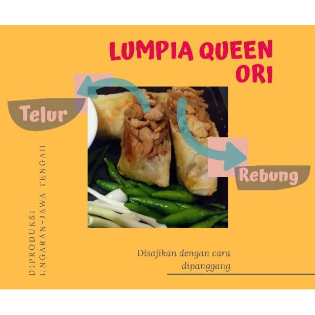 

Lumpia Queen Rebung Telur Kecil isi 10/pack