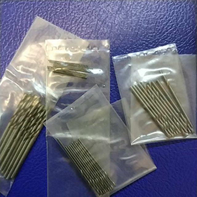 40pcs Mata Bor Mini Hss 0.5mm 2.0mm Straight Shank Astarit.id