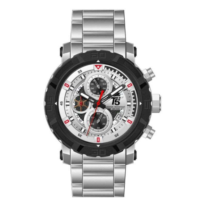 JAM TANGAN PRIA T5 H 3814 CHRONO ORIGINAL WATER RESISTANT 3ATM