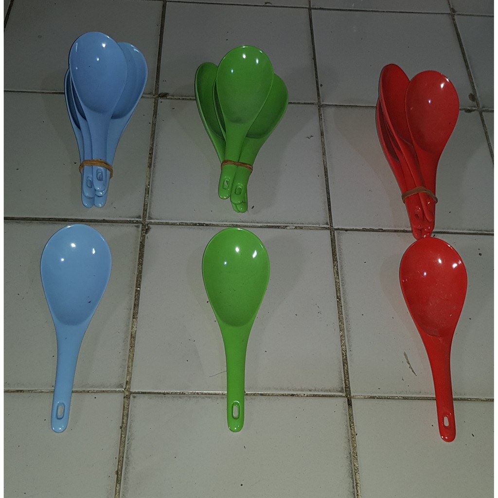 ENTONG NASI MELAMINE HOOVER 4102 ISI 6 PCS WARNA RANDOM