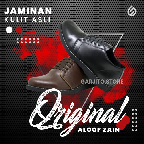 Sepatu Boots  Pria Berkualitas Aloof Zain Kulit Asli Original