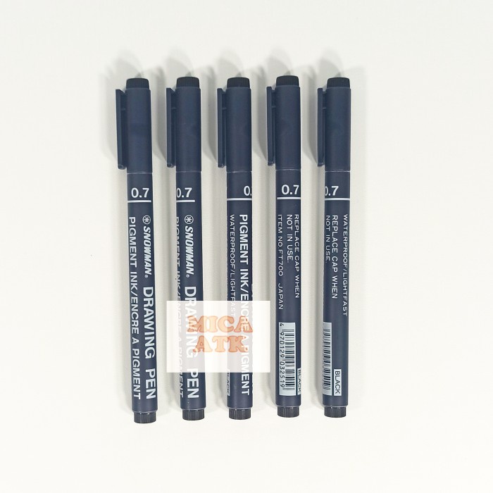 

Pendrawing- Snowman Drawing Pen 0.7 Hitam Ecer -Drawing-Pen.