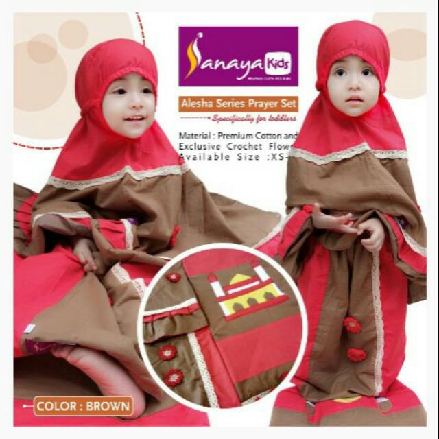 MUKENA ANAK ALESHA / MUKENA SANAYA KIDS