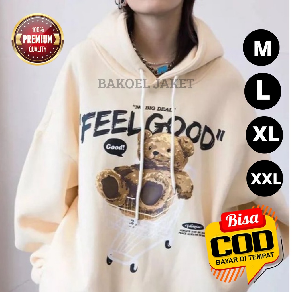 Switer Hoodie Hoody Pria Wanita Desain Bear Bahan Flecee Tebal Halus Terbaru Houdie Jemper Hodie Hoo