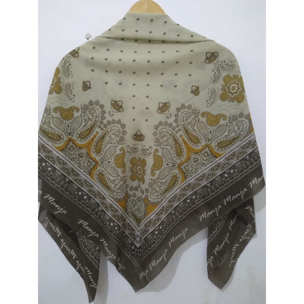 [ Promo COD ] Jilbab Motif, Kerudung Voal Motif Premium , Jilbab Segiempat Art , Hijab Square Diskon-C043