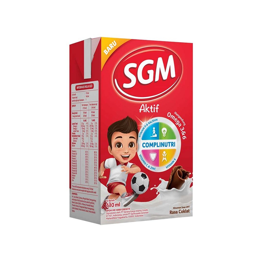 

Susu Sgm Aktif Chocolate 110 ml