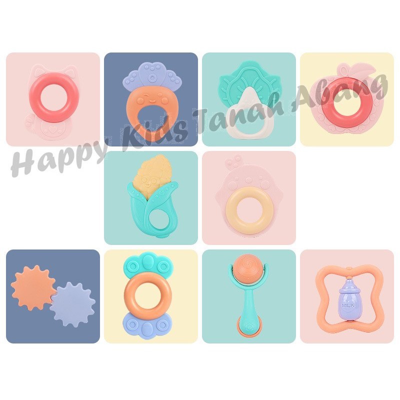 GIGITAN BAYI TEETHER / MAINAN ANAK 0-6BULAN / STIMULASI PERTUMBUHAN GIGI BAYI  / GIGITAN BAYi