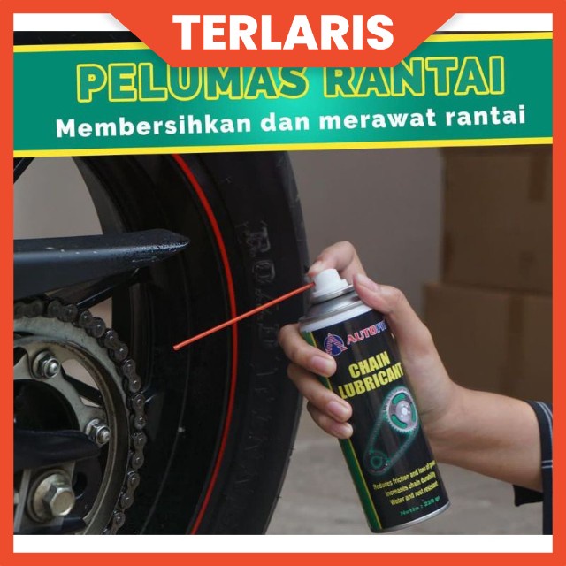 Autofit Chain Lube Pelumas Rantai Chain Lube adalah pelumas rantai dengan standar aman untuk segala jenis rantai