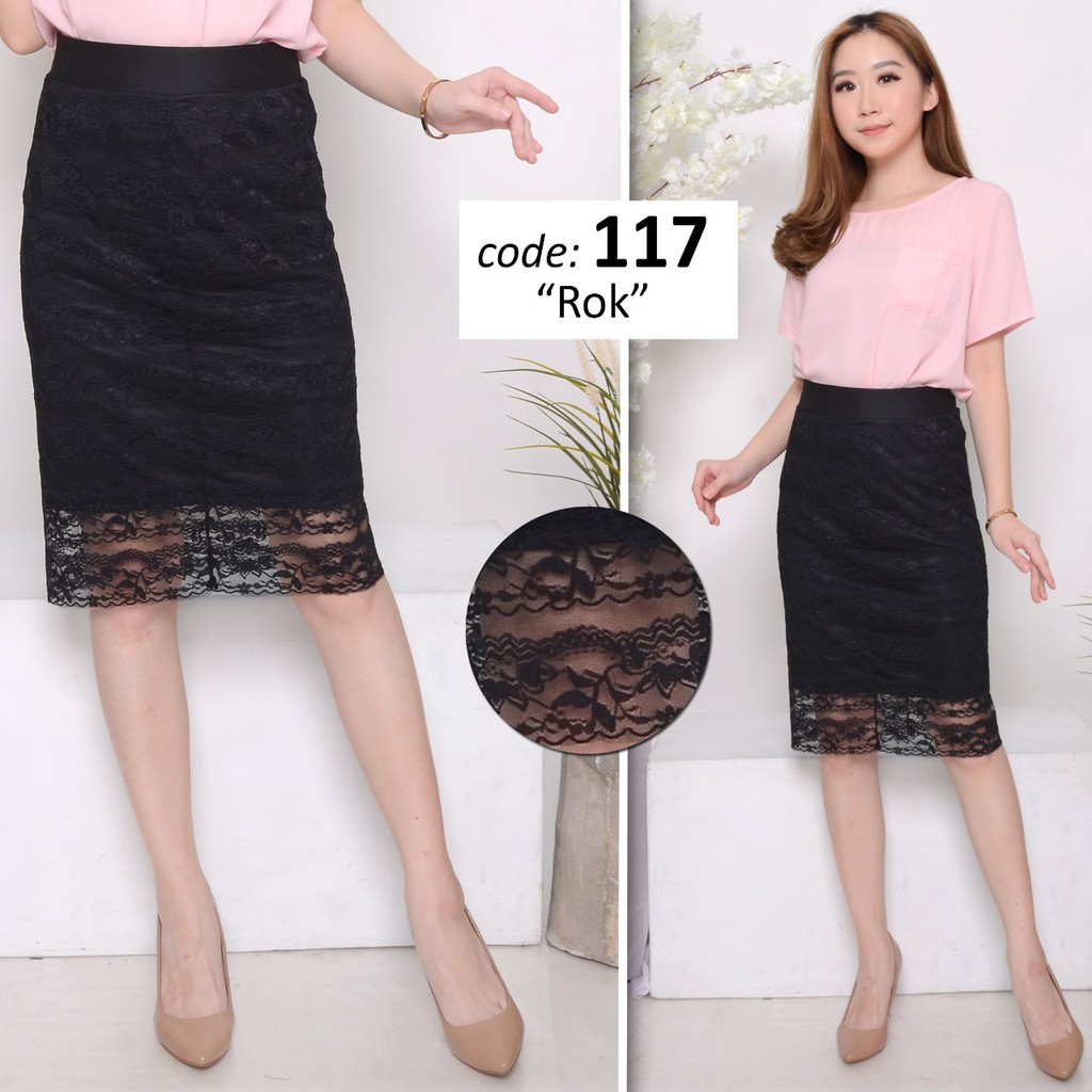 Rok Span Brukat / Rok Midi / Rok Span