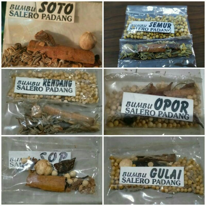 

Bumbu masak SALERO PADANG SOP, OPOR, SEMUR, GULAI, RENDANG,SOTO
