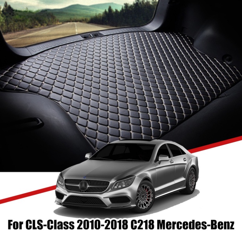 Matras Bagasi Mobil Bahan Kulit Premium Untuk Benz Mercedes CLS C218 C-Class 2010-2018