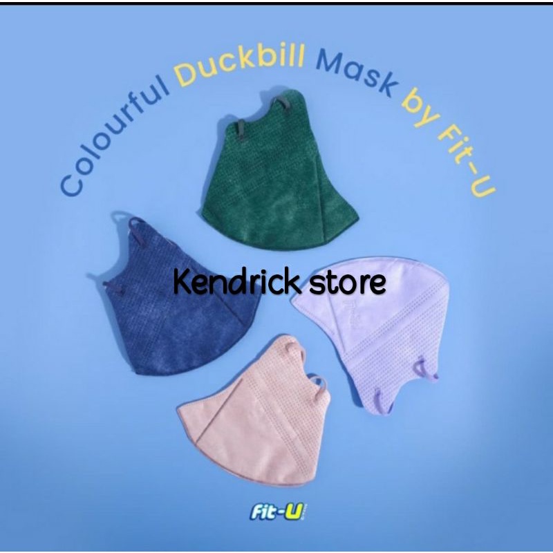 Masker Duckbill Fit U Mask 4 play Earloop Box Isi 20 pcs Original