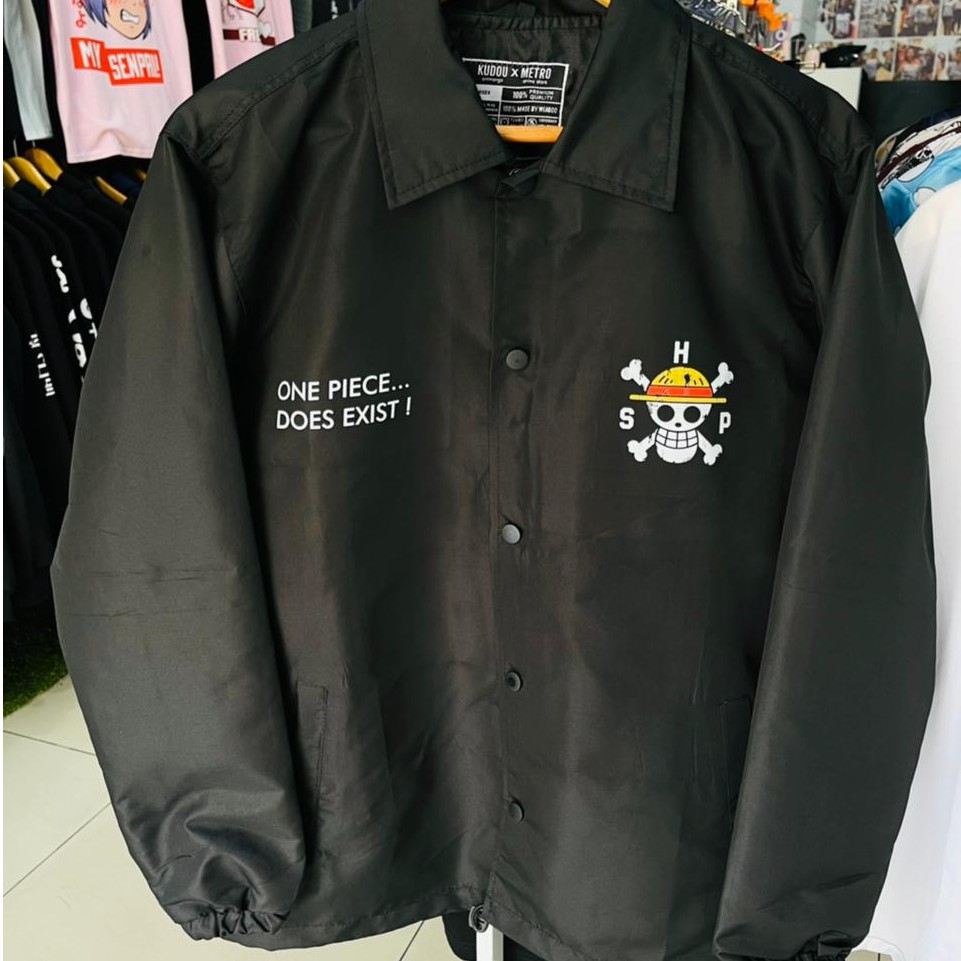 Waterproof Coach Jaket One Piece Black Premium Quality