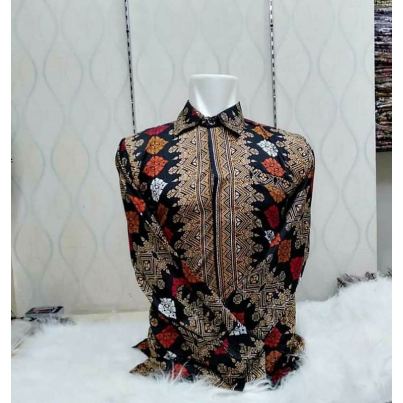 KEMEJA BATIK DEWASA / HEM BATIK PRIA / BATIK LENGAN PANJANG