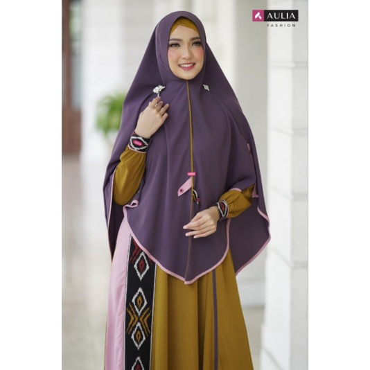 SET GAMIS SULTHAN 12 OLIVE ASH GREY AULIA FASHION