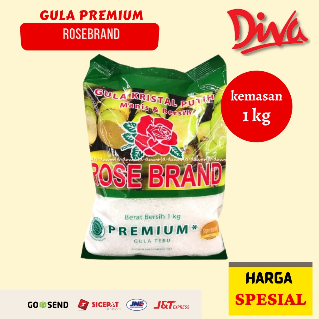 

[1kg] Gula Kristal Premium Rosebrand