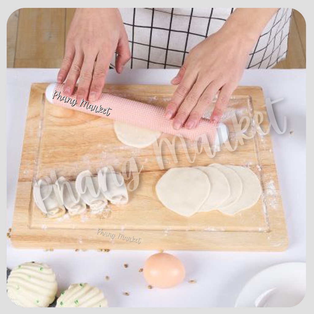 Rolling Pin Penggiling Penggilas Adonan Kue Tepung Donut Kue Anti Lengket Premium Quality