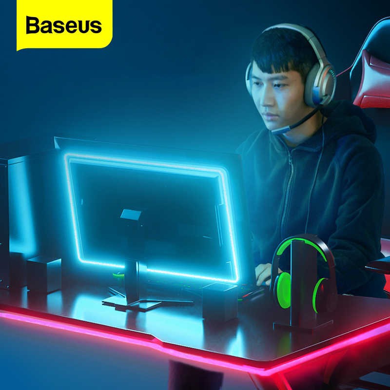 Baseus RGB Colorful Light Strip Extension Pack Gaming E-Sports PC 1M