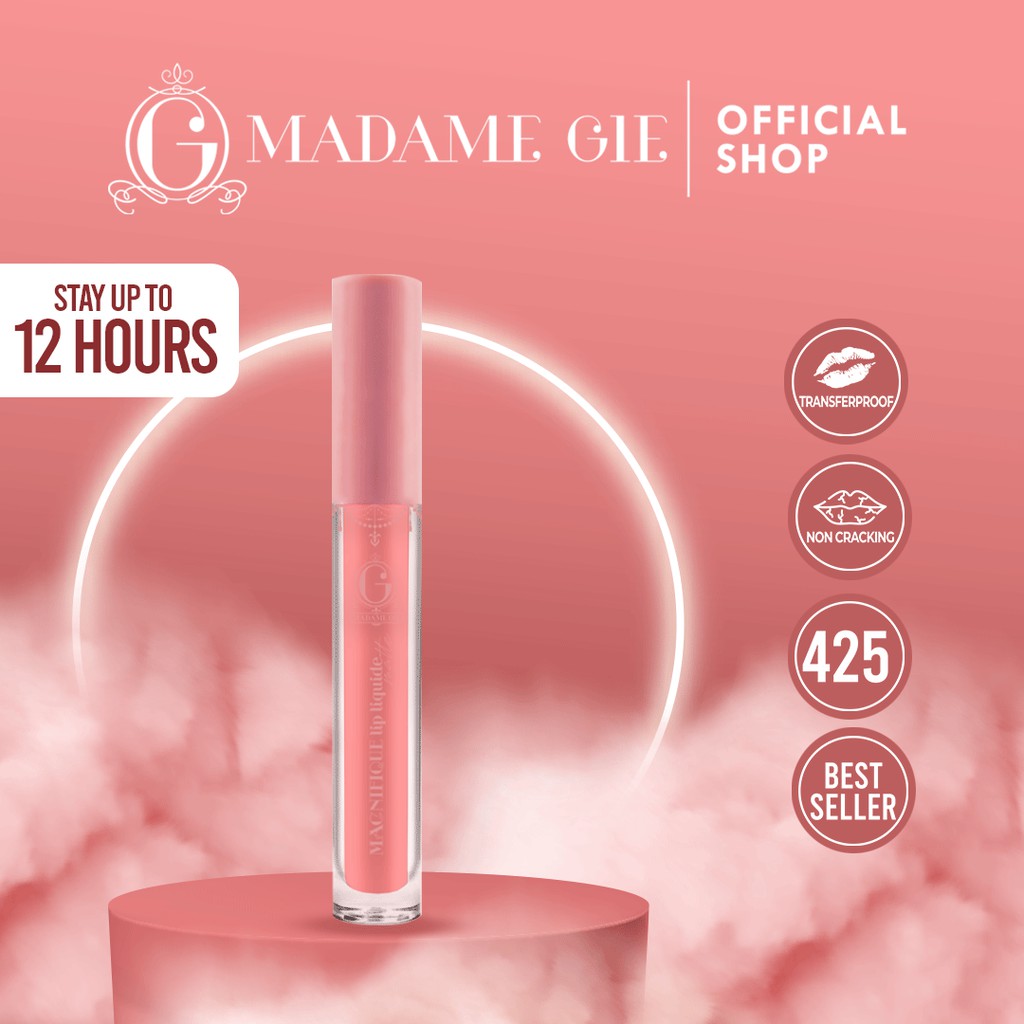 Madame Gie Magnifique Lip Liquide Matte Nude Series - MakeUp Lip Cream Lipstik-425