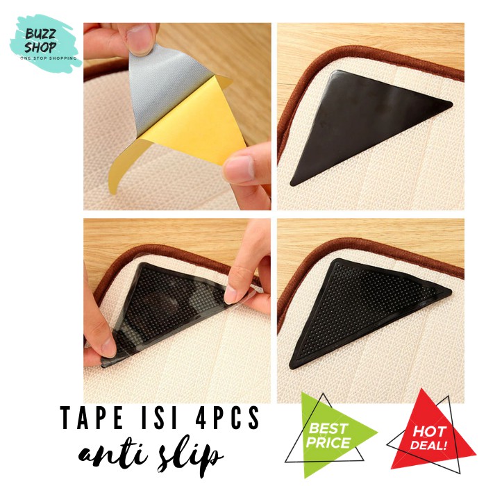 Anti Slip Mat / Karpet Tape  4 pcs HD-004