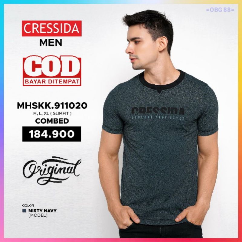  Kaos  lengan pendek pria Cressida  original Kaos  Cresida 