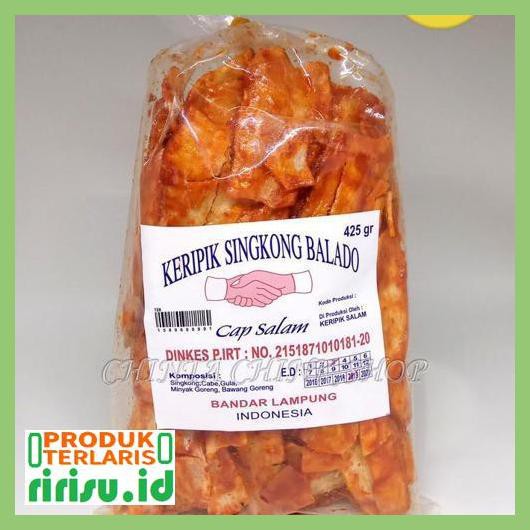 

8Tuf78F7- Keripik Singkong Balado Cap Salam Asli Lampung Kemasan 425G 7Ti7Tgjtu-