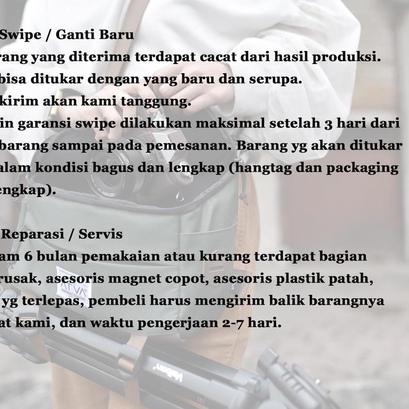 ♀ Tas Kamera Camera DSLR Mirrorless Slingbag Sling Bag Tas Slempang Selempang Kamera Lensa Aksesoris