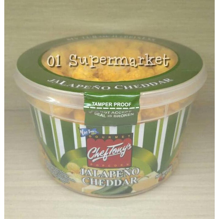 

Dijual Chef Tony'S Popcorn Jalapeno Cheddar 175Gr Terlaris