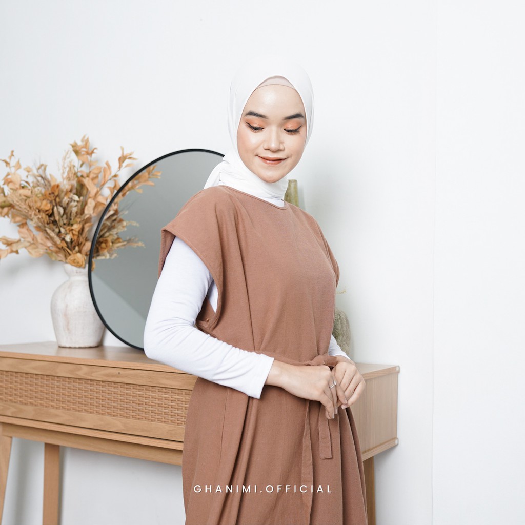 Ghanimi - Inner Bolero / Manset Tangan Sambung / manset dress / manset inner dalaman polos lengan panjang