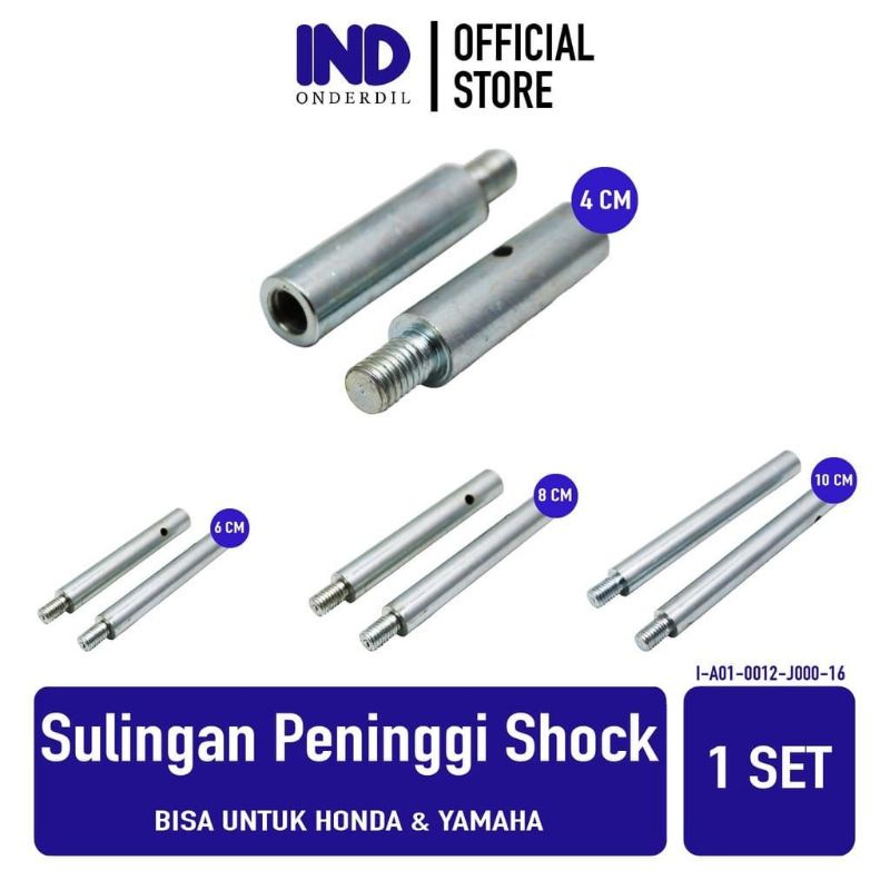 suling peninggi shock depan uk 4cm,6cm,8cm