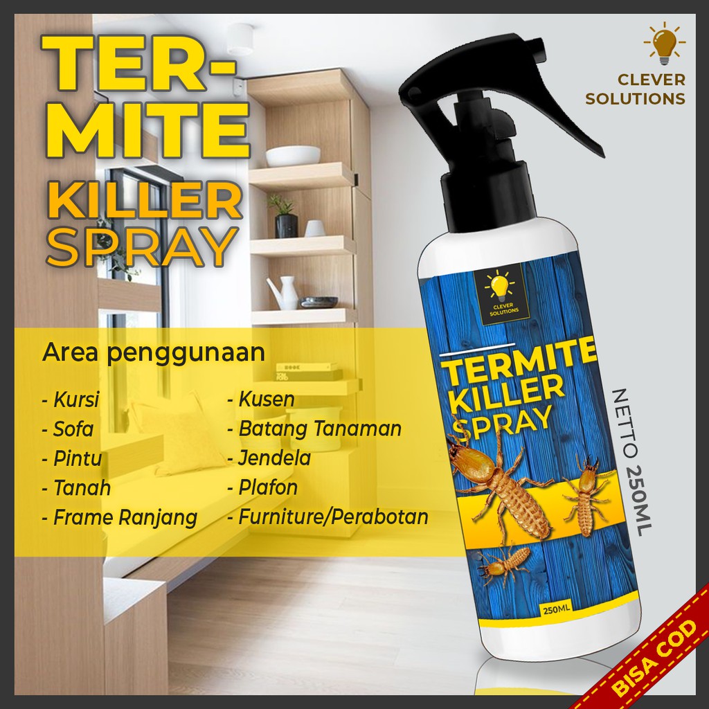 Obat Anti Rayap Semprot Spray Pembasmi Rayap Racun Anti Rayap Kayu Semprot Rayap Teter Kayu 250 ML