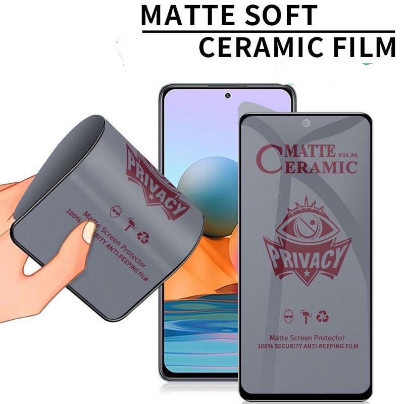 anti gores anti spy privacy matte ceramic samsung A71 A51 A31 A21 A11 A01 A02 A12 A22 A32 A52 A72 A73 A53 A33 A23 A13 A03 A03S A10 A20 A30 A50 A70 A80 A81 A70S A52S A50S A30S A21S A10S A03S A02S A03 core S20 FE anti minyak fullayar