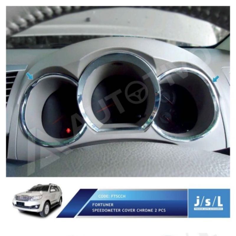 ring speedometer fortuner chrome jsl