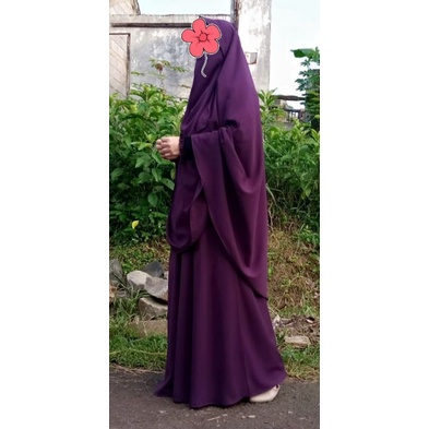 baju gamis wanita dress muslim terbaru Gamis syari wolfis premium set cadar murah baju gamis wanita 