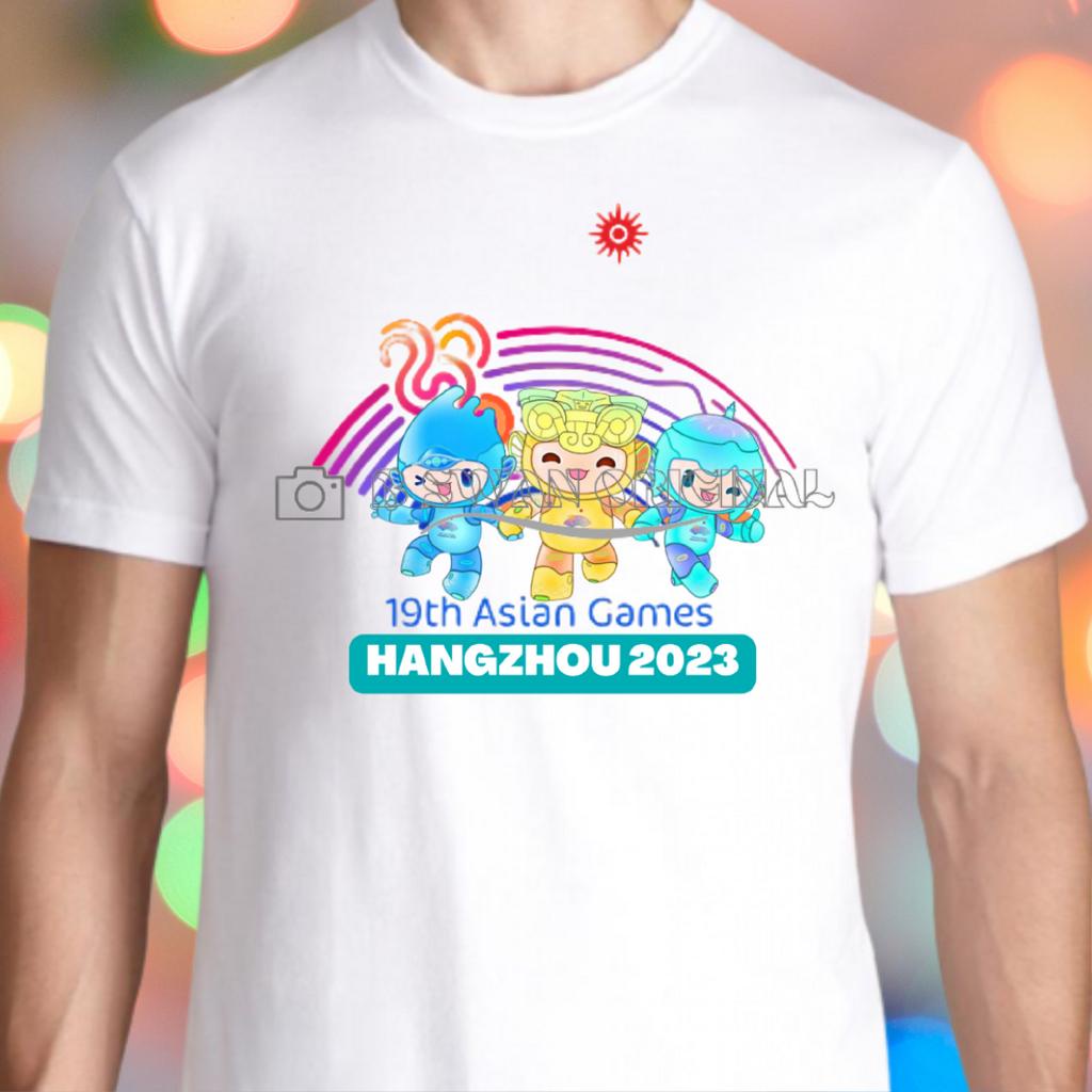 Baju Kaos Dewasa Pria Wanita  Asean Games ke 19 Hangzhou Cina 2023 Unisex