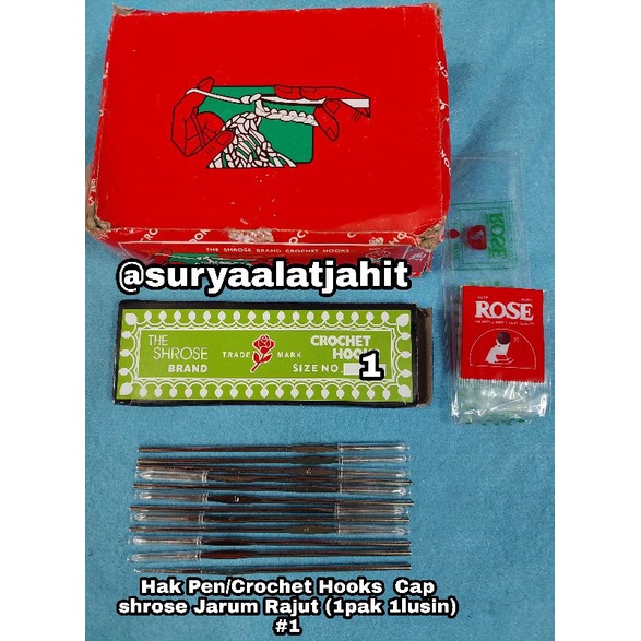 Hak Pen Cap shrose Jarum Rajut (1pak 1lusin) =rp.15.000/1lusin