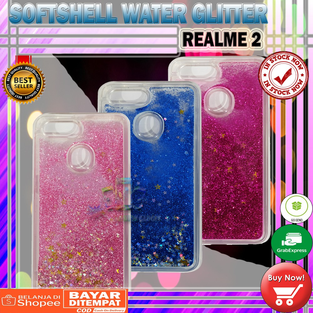 Silikon XIAOMI MI A2 / MI 6X / REDMI 4X / OPPO F9  Water Glitter Aquarium Casing KESING KASING SOFT CASE